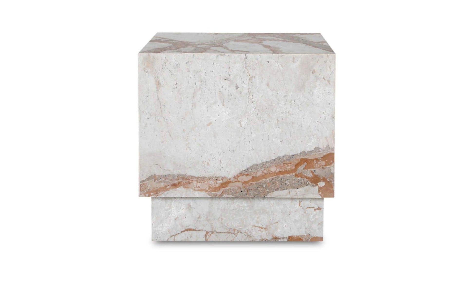 Layla Side Table Breccia Marble by Moe's Home Collection - view 7