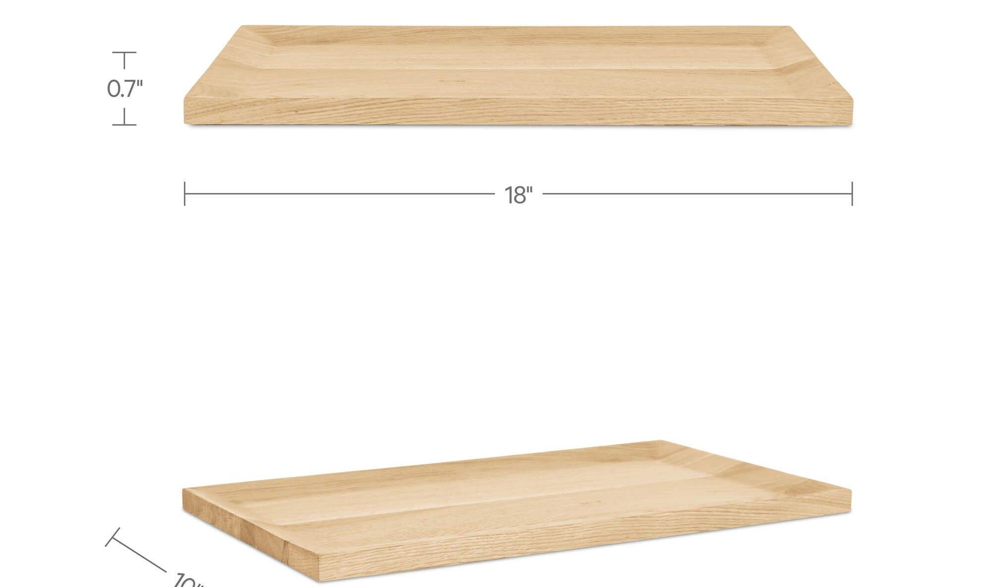 Harbor Tray Oak by Moe's Home Collection - view 12