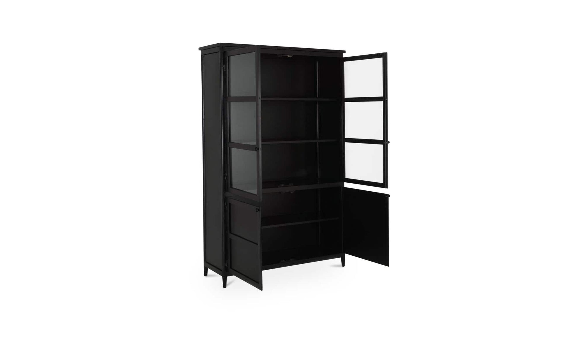 Henry Metal Tall Cabinet Black by Moe's Home Collection - view 5
