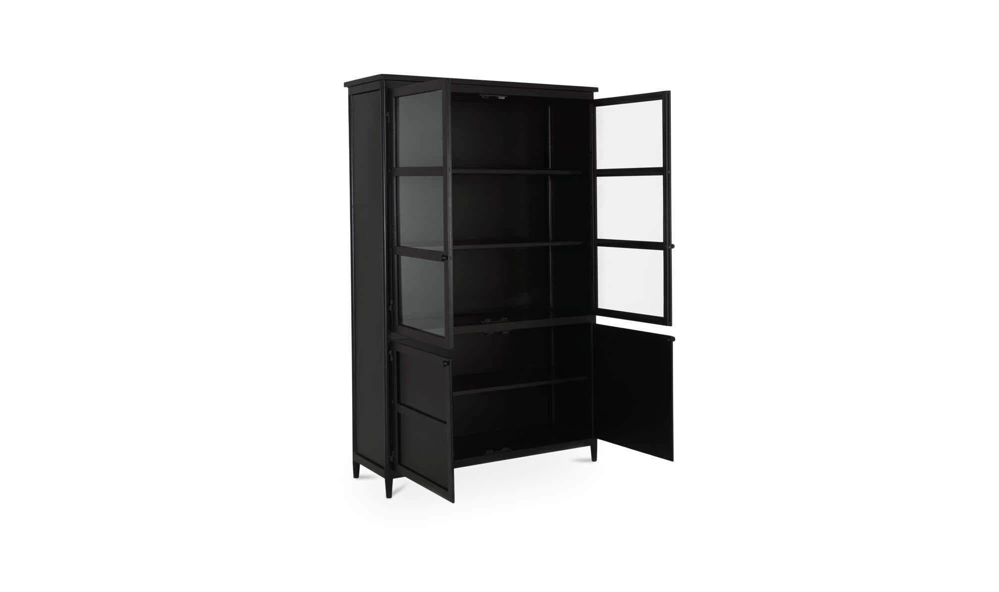 Henry Metal Tall Cabinet Black by Moe's Home Collection - view 5