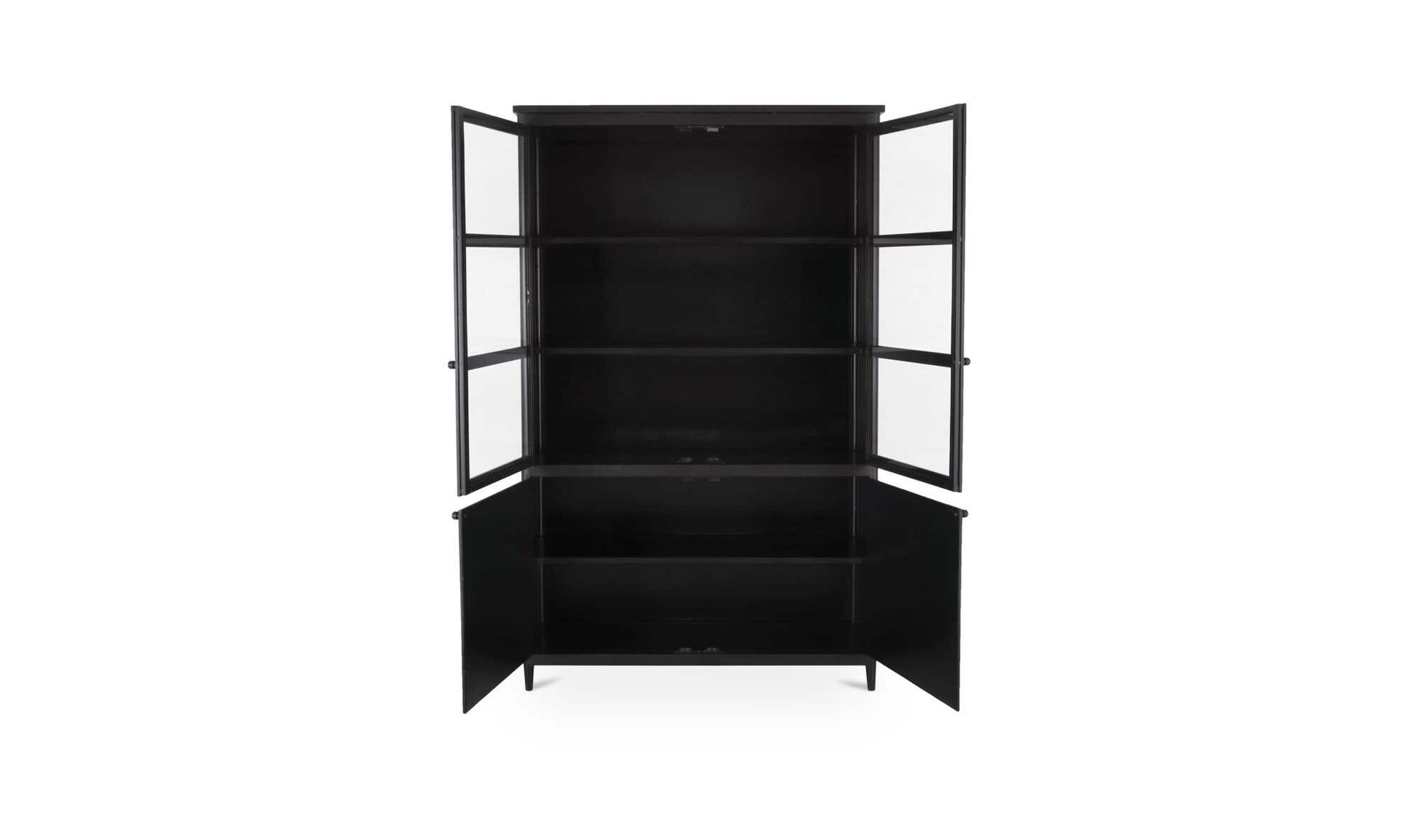 Henry Metal Tall Cabinet Black by Moe's Home Collection - view 3