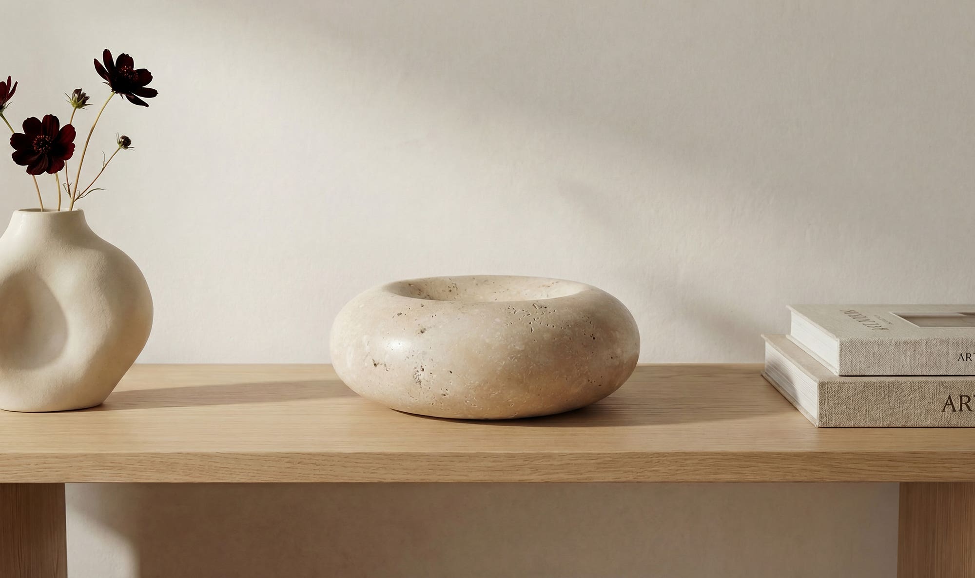 Neso Catchall Natural Travertine by Moe's Home Collection - view 5