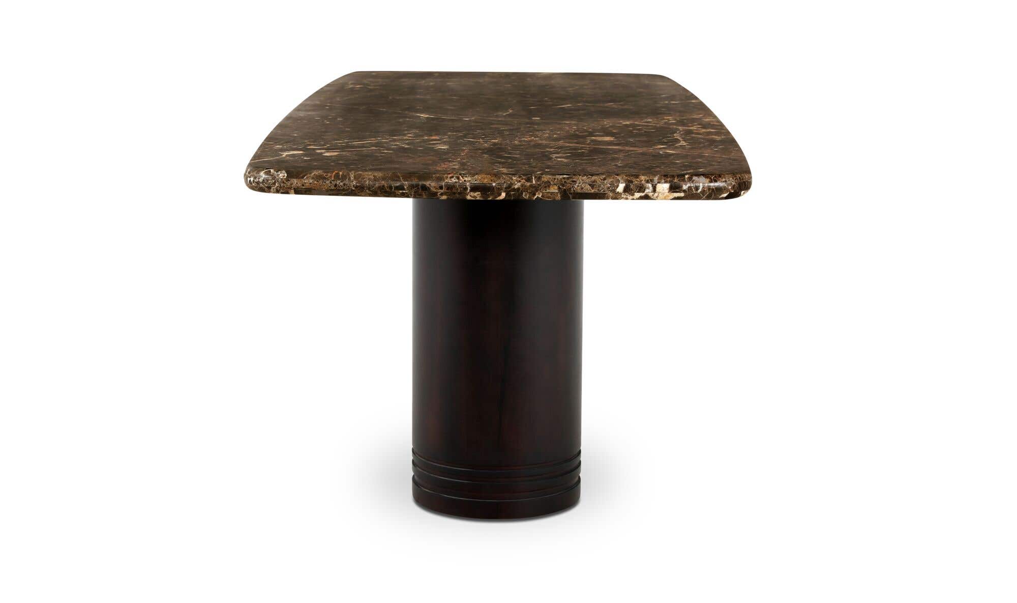 Daphne Dining Table Large Dark Emperador Marble by Moe's Home Collection - view 5