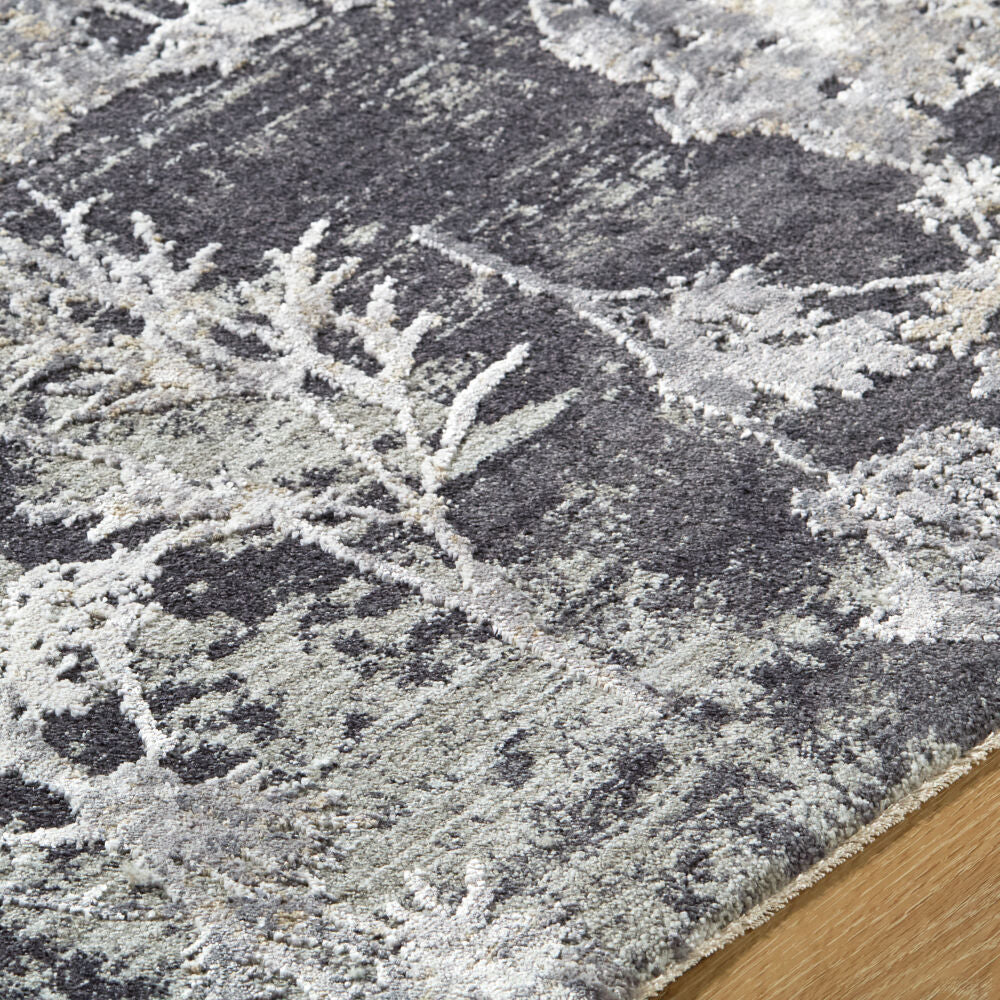 Gakko Black/Tan Machine Woven Rug GKK-2300 - texture