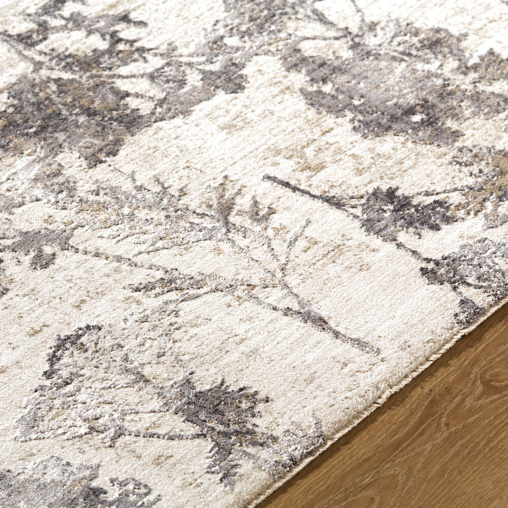 Gakko Charcoal/Tan Machine Woven Rug GKK-2301 - texture