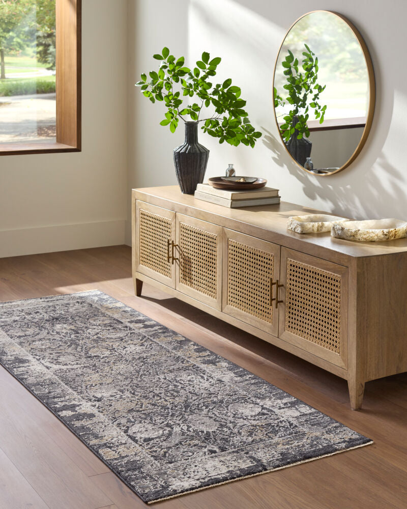 Gakko Black/Tan Machine Woven Rug GKK-2303 - roomscene