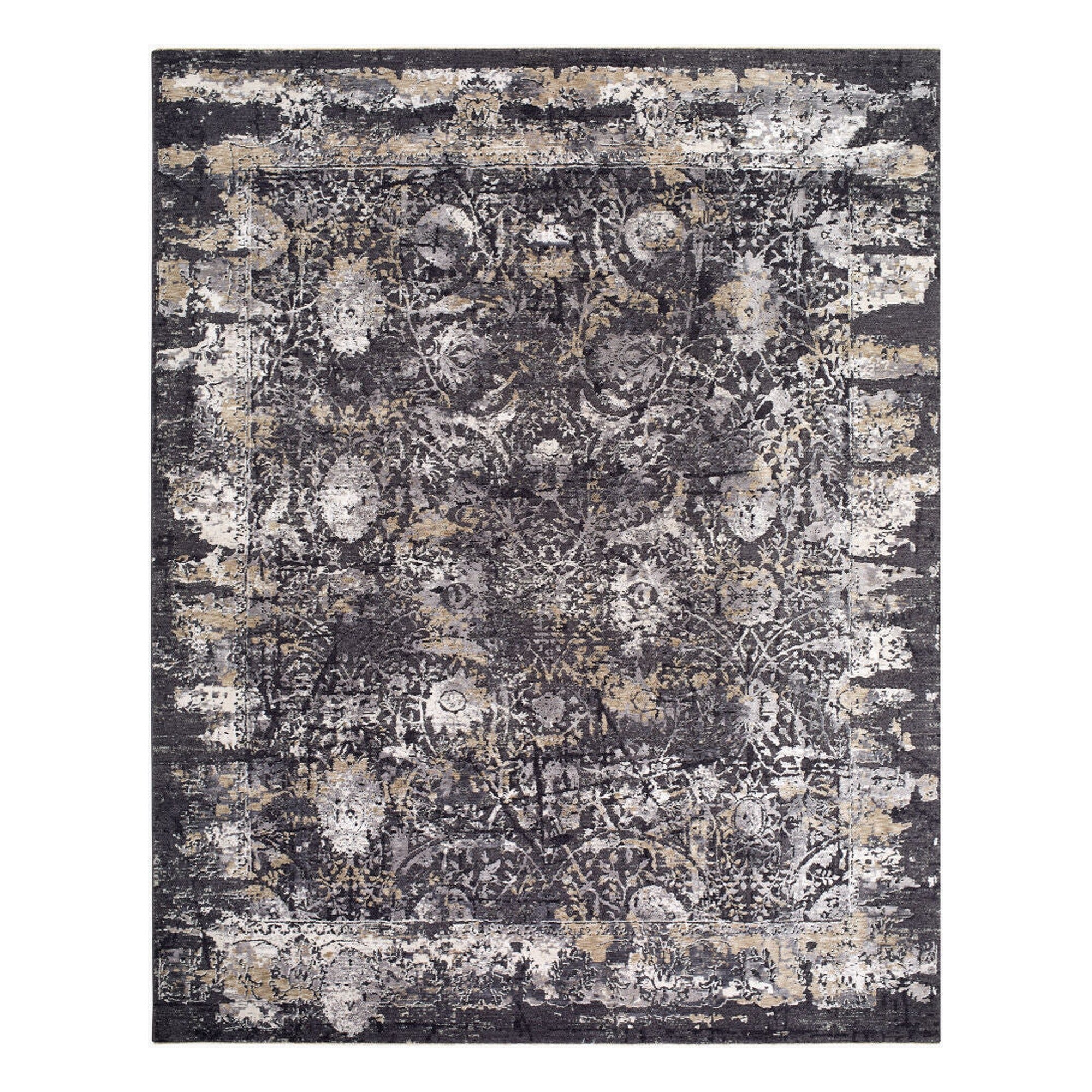 Gakko Black/Tan Machine Woven Rug GKK-2303 - 2'7" x 10'