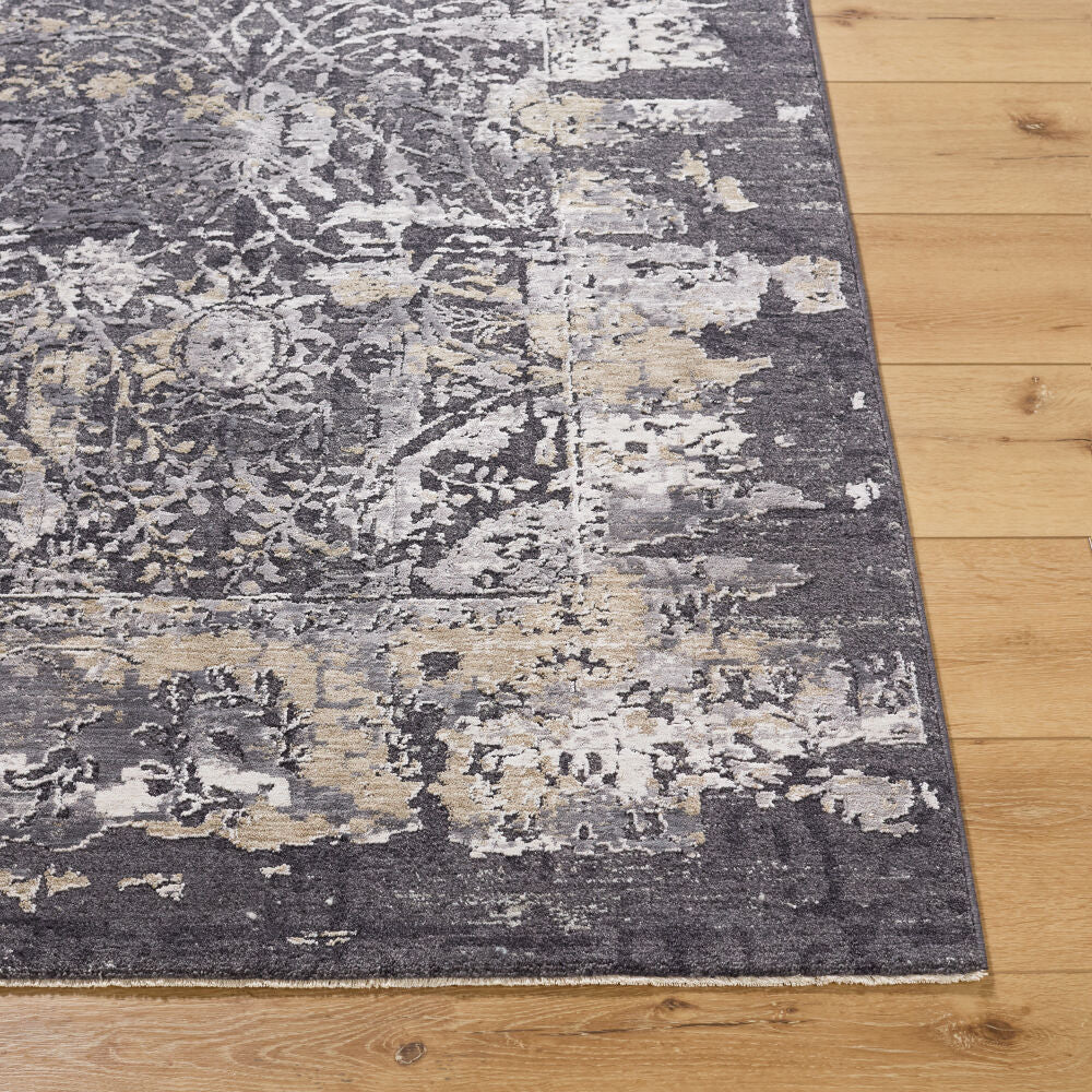 Gakko Black/Tan Machine Woven Rug GKK-2303 - front