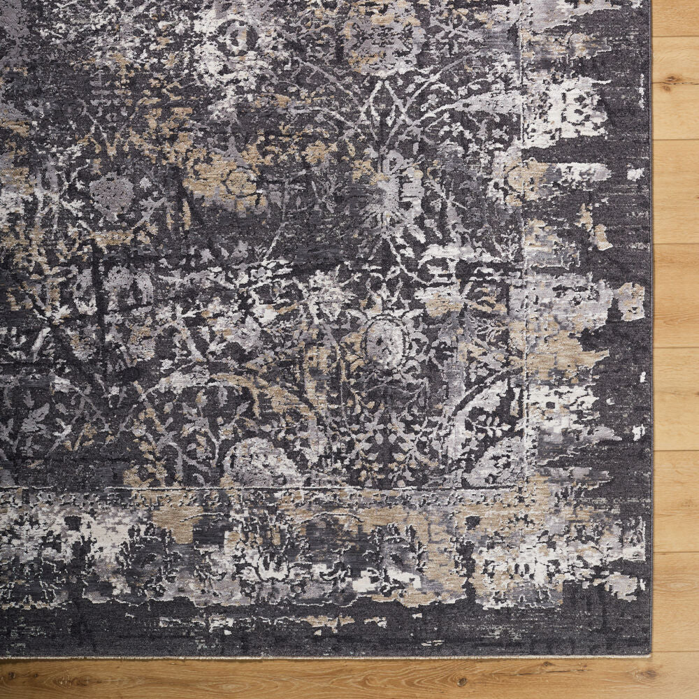 Gakko Black/Tan Machine Woven Rug GKK-2303 - overhead