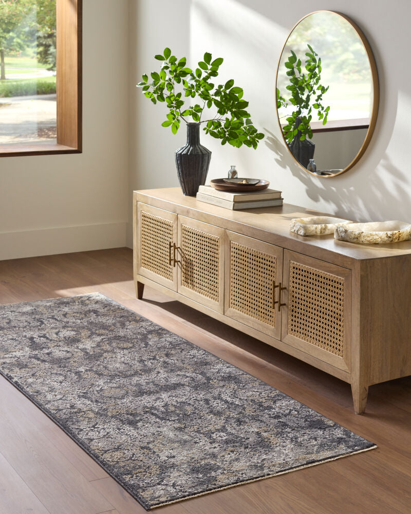 Gakko Black/Tan Machine Woven Rug GKK-2304 - roomscene