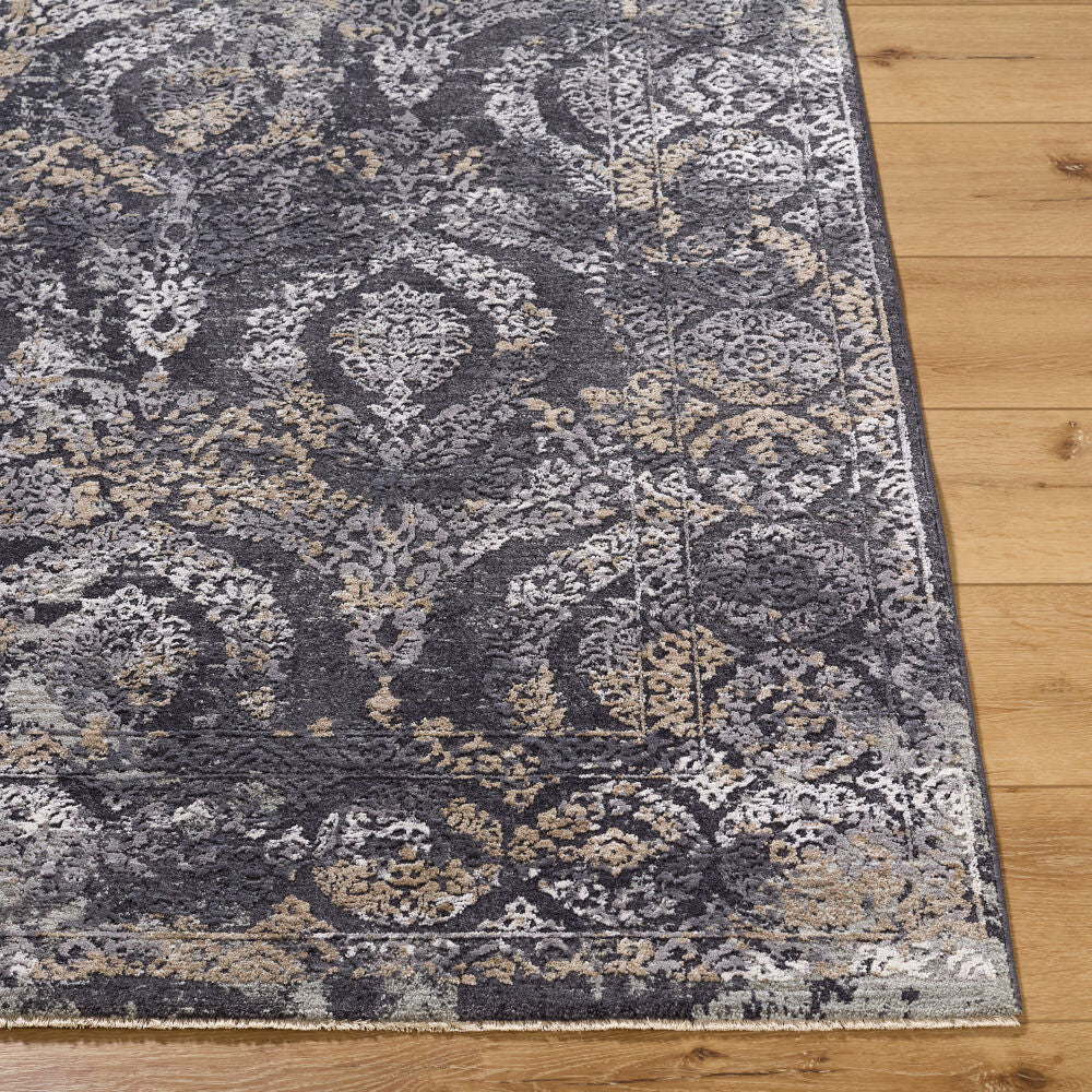 Gakko Black/Tan Machine Woven Rug GKK-2304 - front
