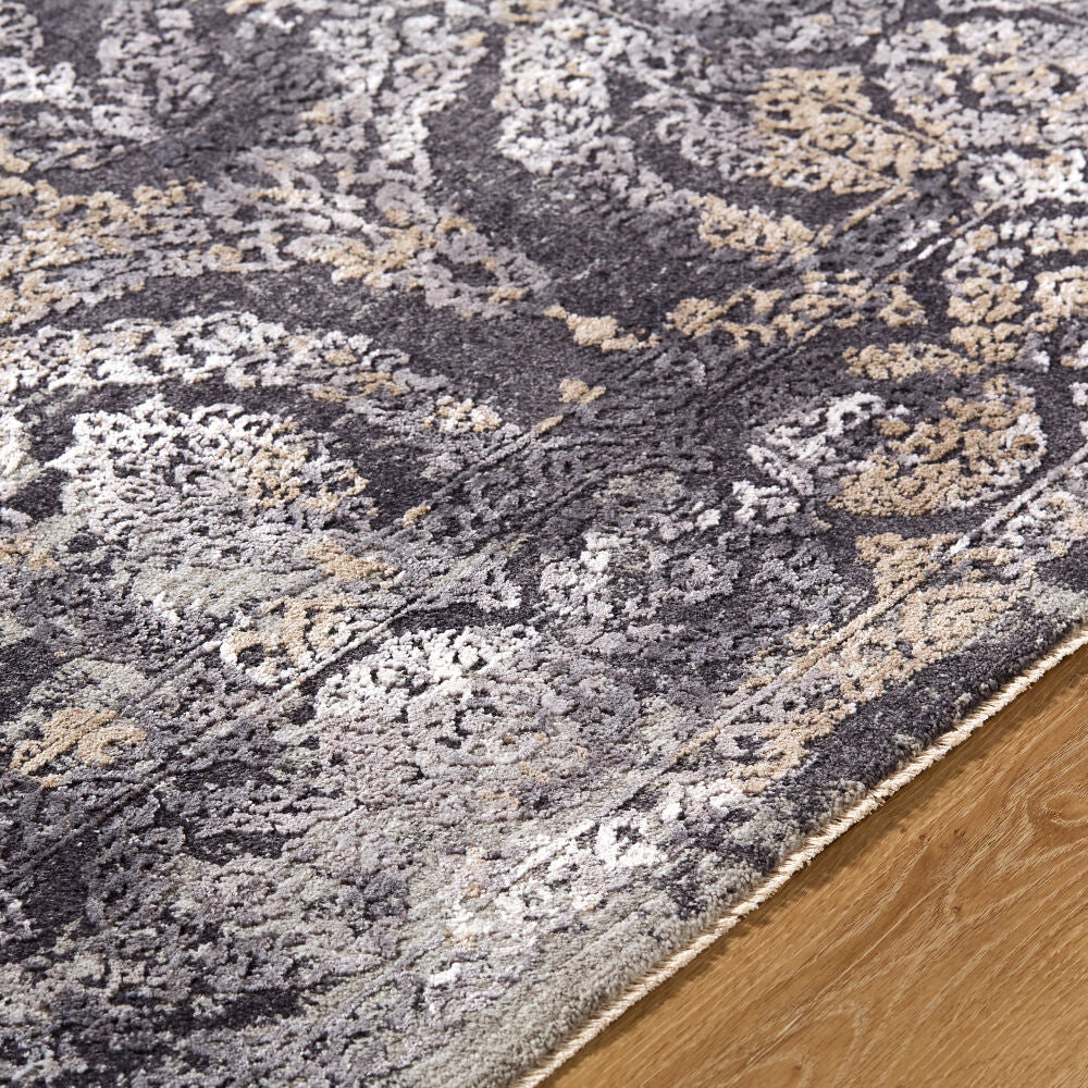 Gakko Black/Tan Machine Woven Rug GKK-2304 - texture