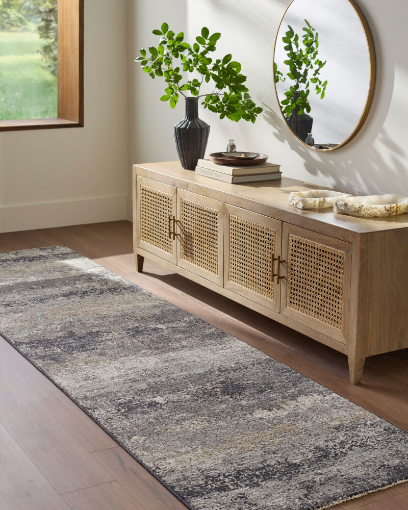 Gakko Black/Tan Machine Woven Rug GKK-2305 - roomscene