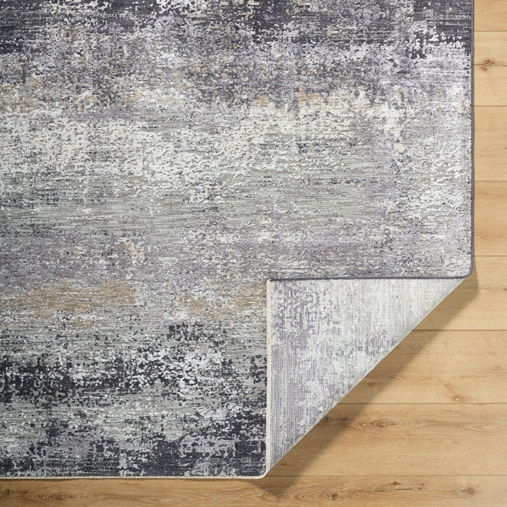 Gakko Black/Tan Machine Woven Rug GKK-2305 - fold