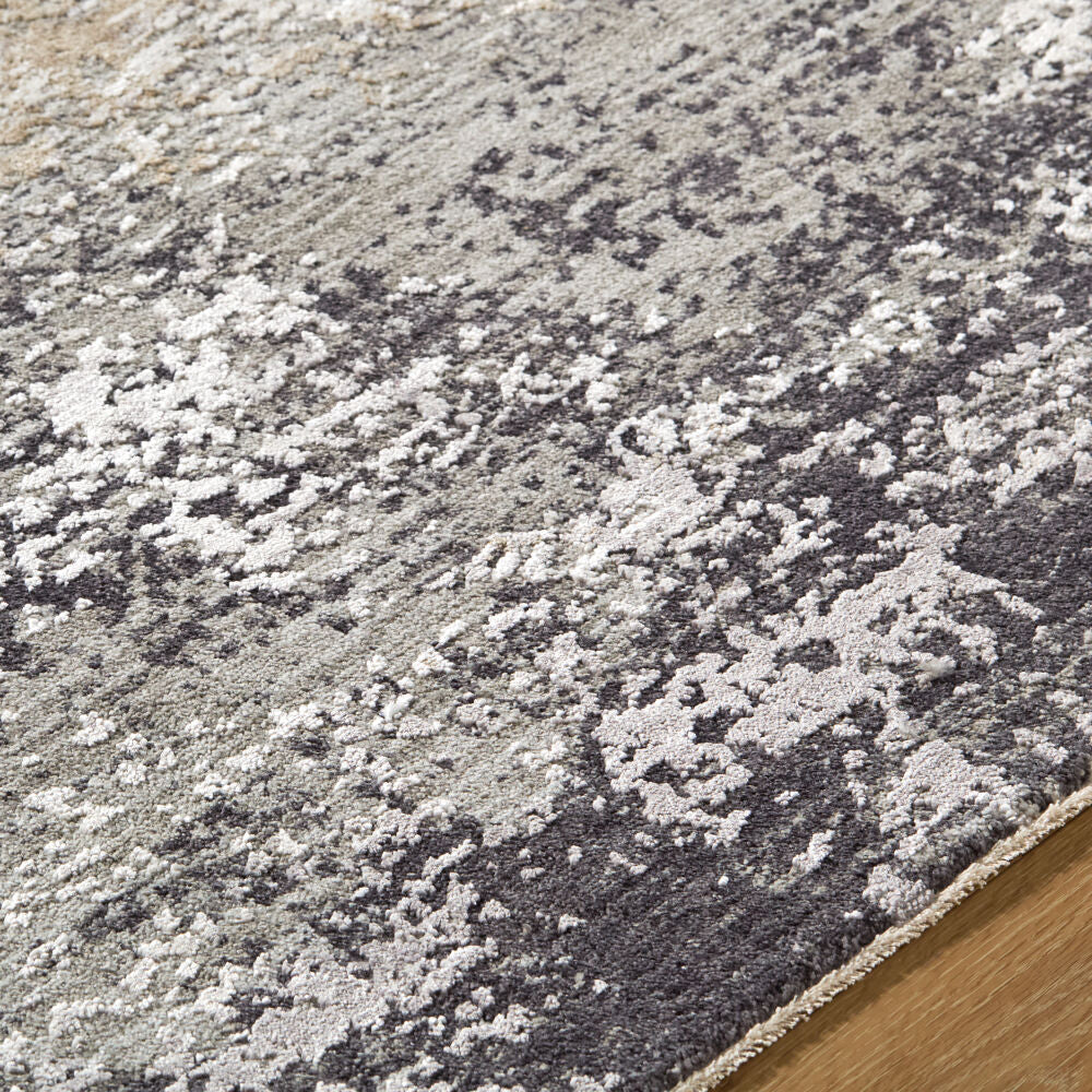 Gakko Black/Tan Machine Woven Rug GKK-2305 - texture