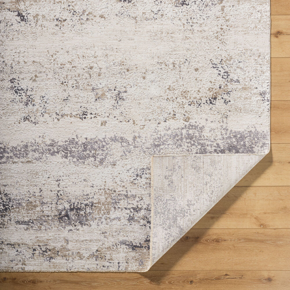 Gakko Charcoal/Tan Machine Woven Rug GKK-2306 - fold