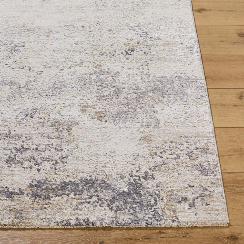 Gakko Charcoal/Tan Machine Woven Rug GKK-2306 - front