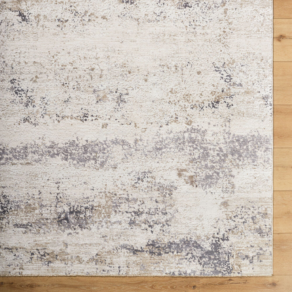 Gakko Charcoal/Tan Machine Woven Rug GKK-2306 - overhead