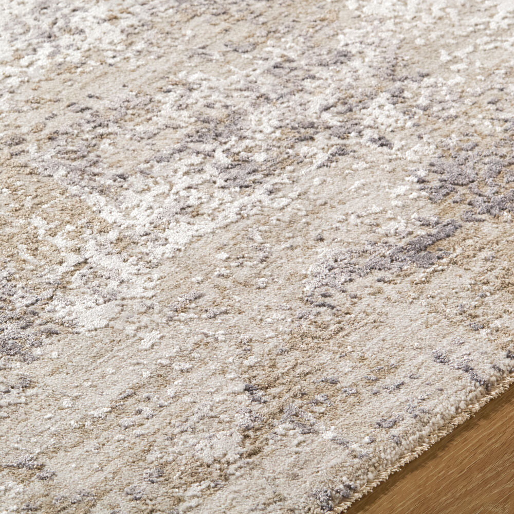 Gakko Charcoal/Tan Machine Woven Rug GKK-2306 - texture