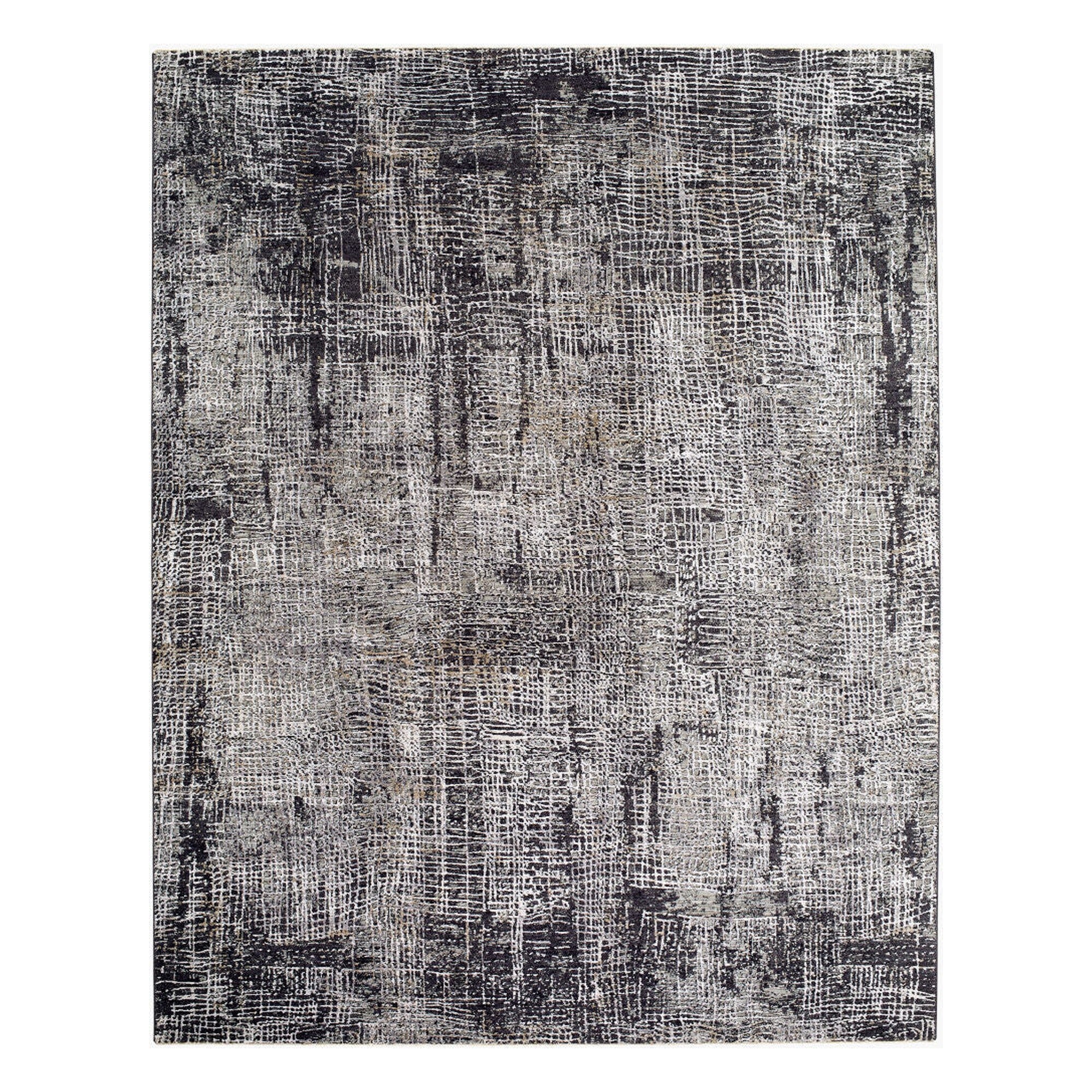 Gakko Black/Tan Machine Woven Rug GKK-2307 - 2'7" x 10'