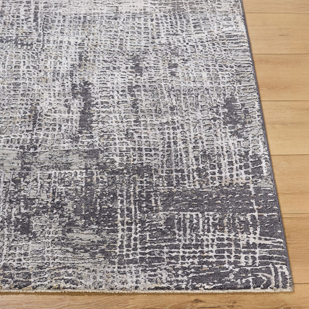 Gakko Black/Tan Machine Woven Rug GKK-2307 - front