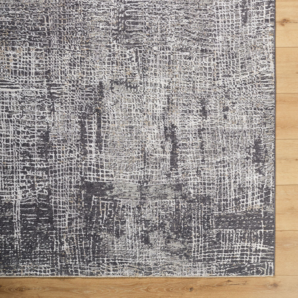 Gakko Black/Tan Machine Woven Rug GKK-2307 - overhead