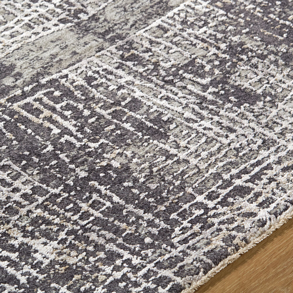 Gakko Black/Tan Machine Woven Rug GKK-2307 - texture