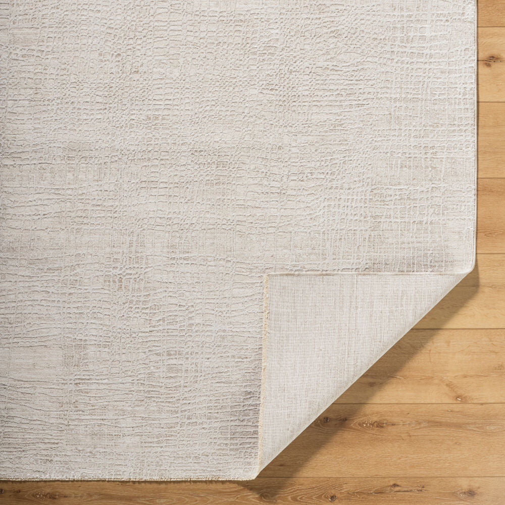Gakko Charcoal/Tan Machine Woven Rug GKK-2308 - fold