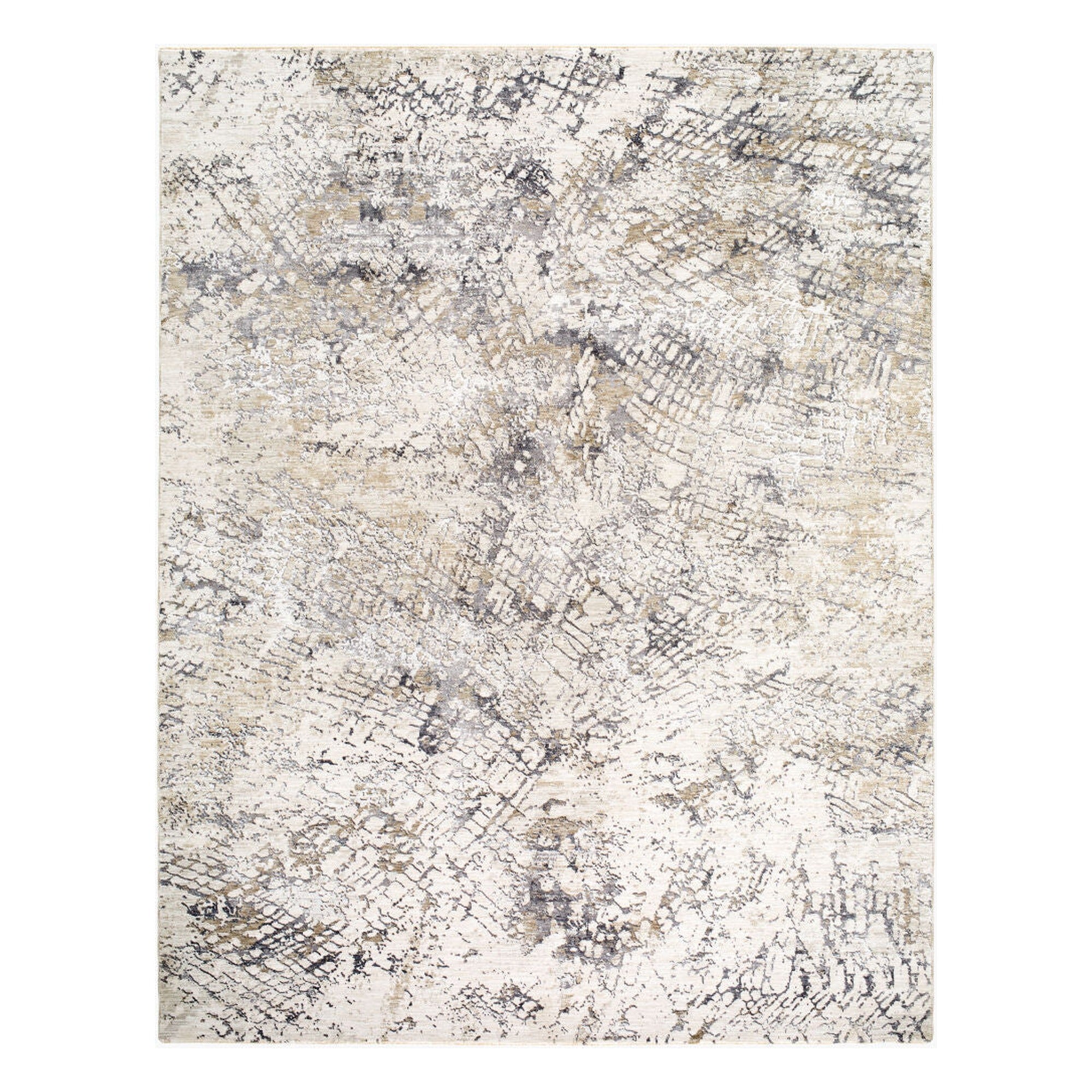 Gakko Charcoal/Tan Machine Woven Rug GKK-2309 - 2'7" x 10'