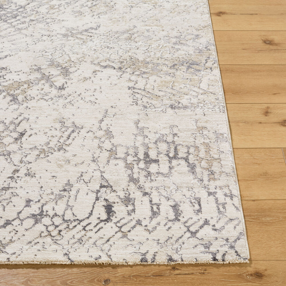 Gakko Charcoal/Tan Machine Woven Rug GKK-2309 - front