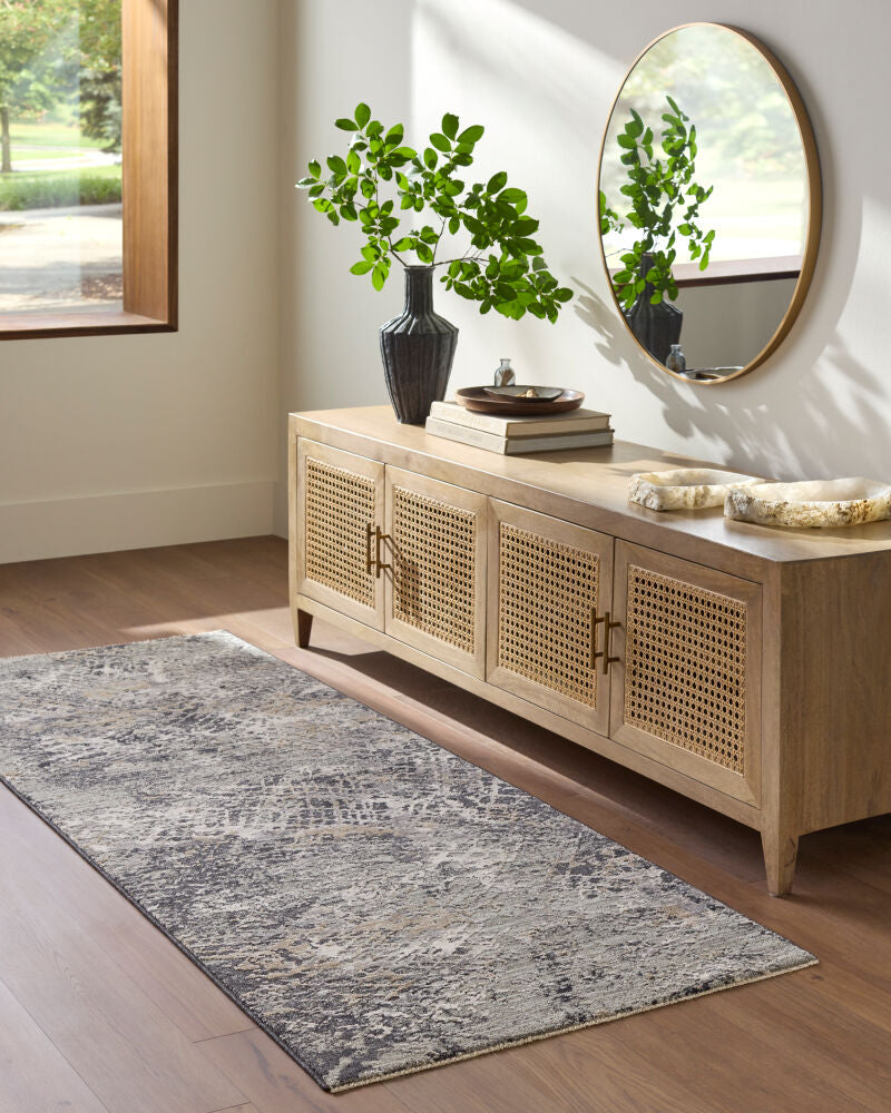 Gakko Black/Tan Machine Woven Rug GKK-2310 - roomscene