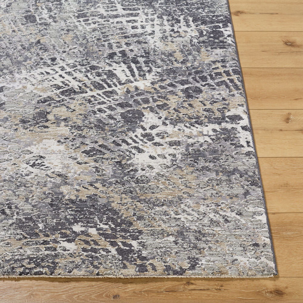 Gakko Black/Tan Machine Woven Rug GKK-2310 - front