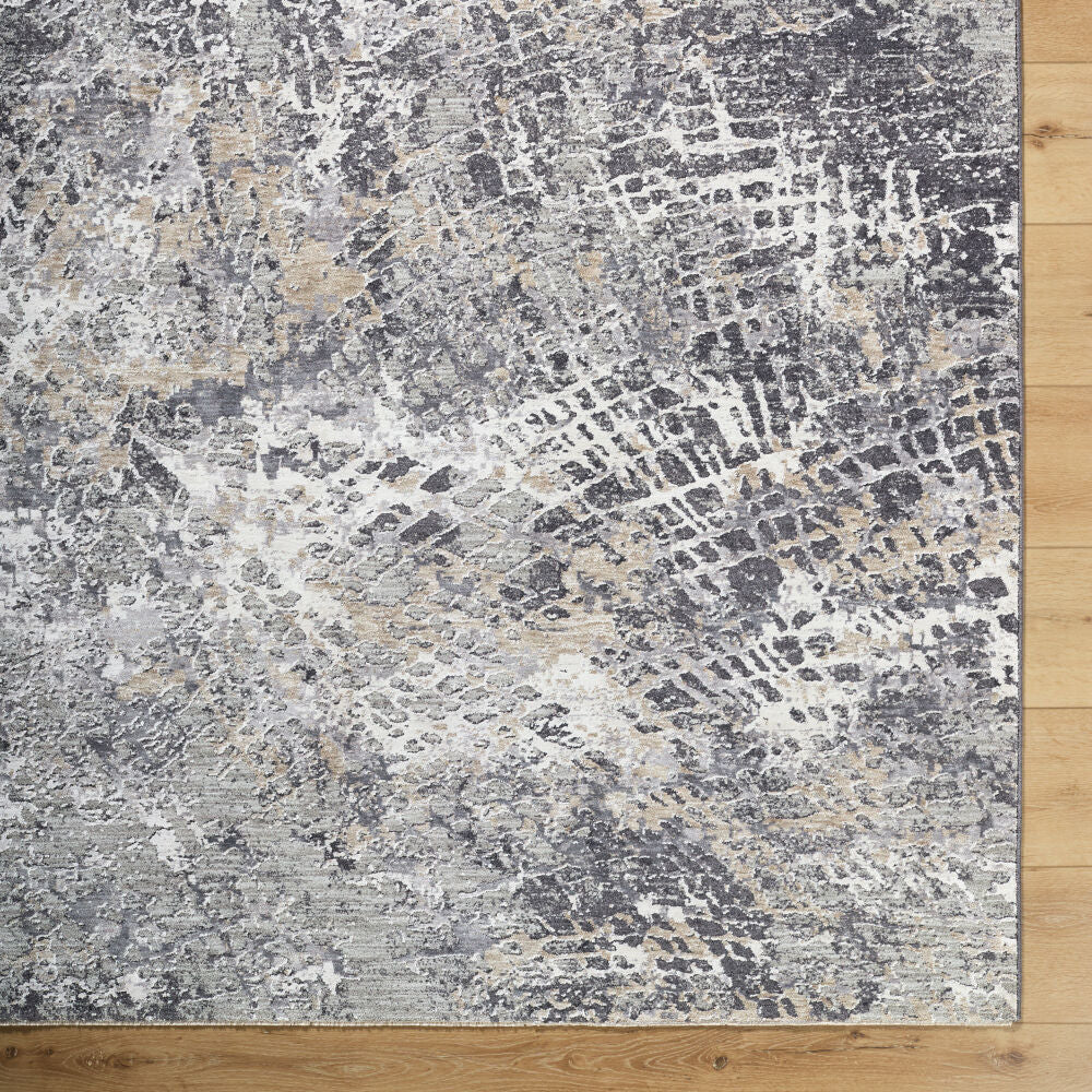 Gakko Black/Tan Machine Woven Rug GKK-2310 - overhead