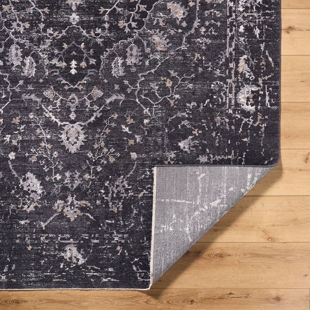 Gakko Black/Tan Machine Woven Rug GKK-2311 - fold