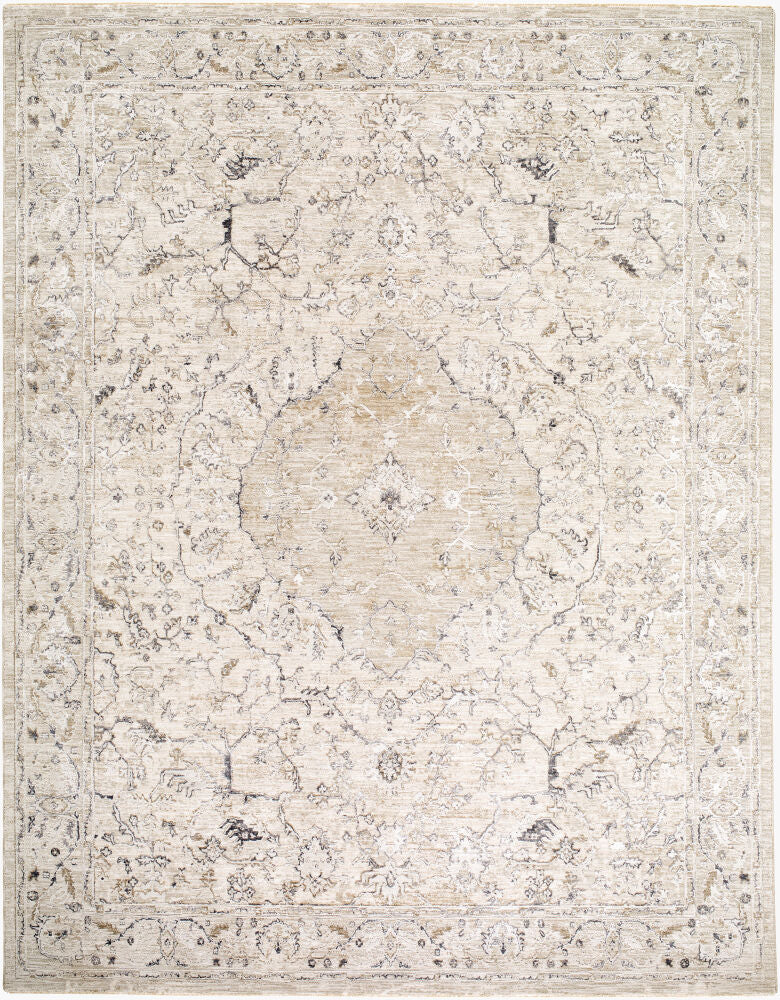 Gakko Charcoal/Tan Machine Woven Rug GKK-2312 - 2'7" x 10'
