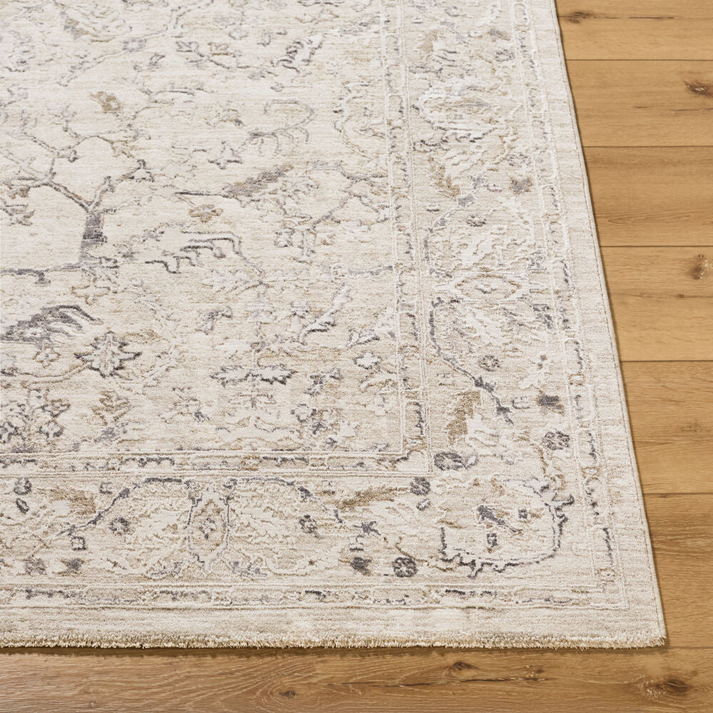 Gakko Charcoal/Tan Machine Woven Rug GKK-2312 - front