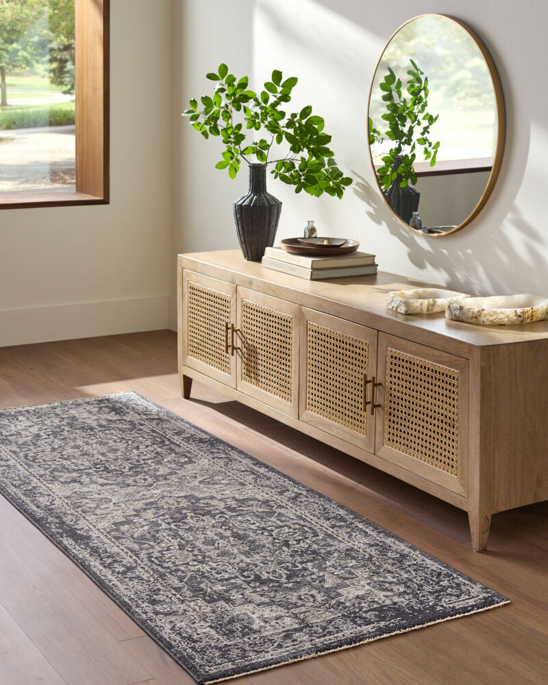 Gakko Black/Tan Machine Woven Rug GKK-2313 - roomscene