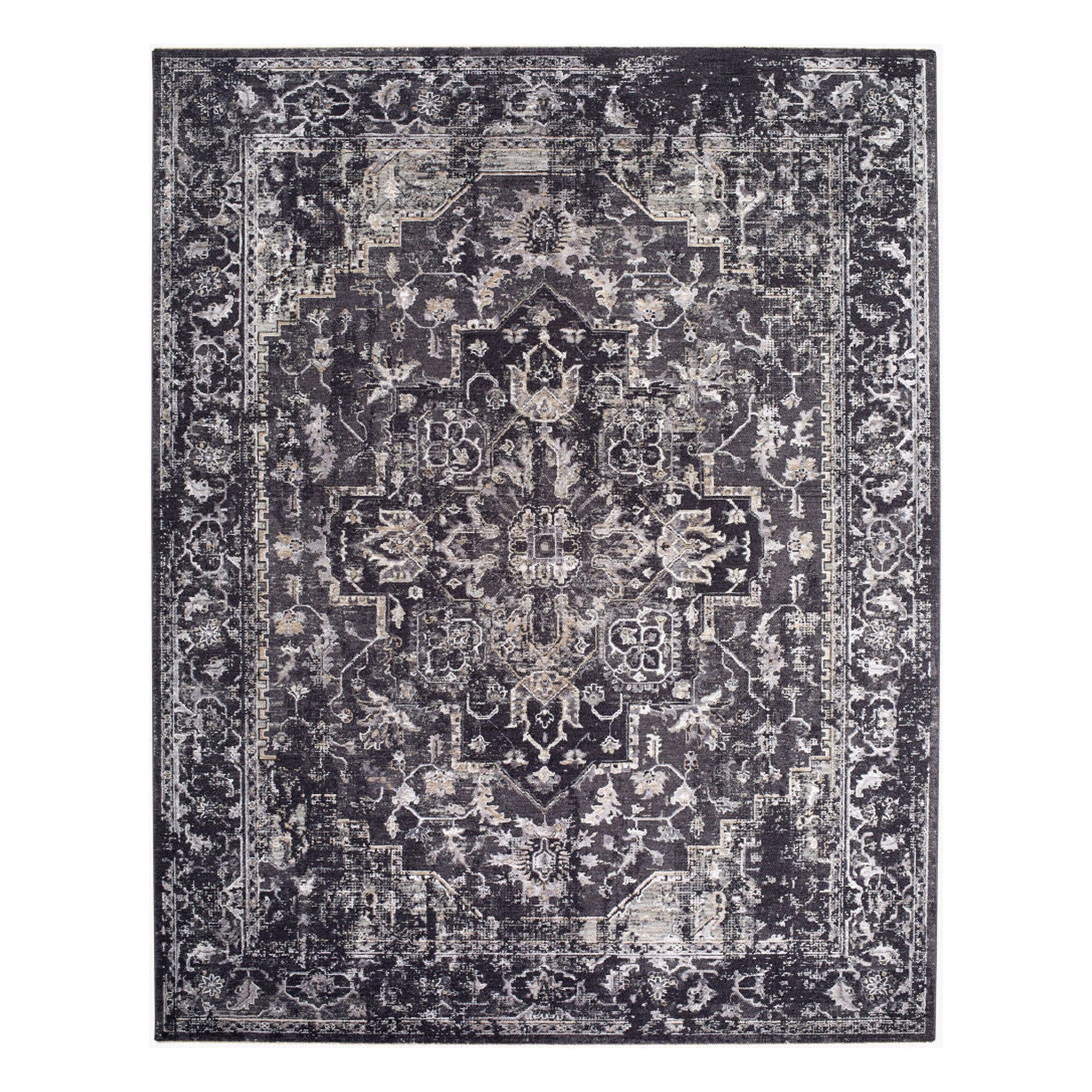 Gakko Black/Tan Machine Woven Rug GKK-2313 - 2'7" x 10'