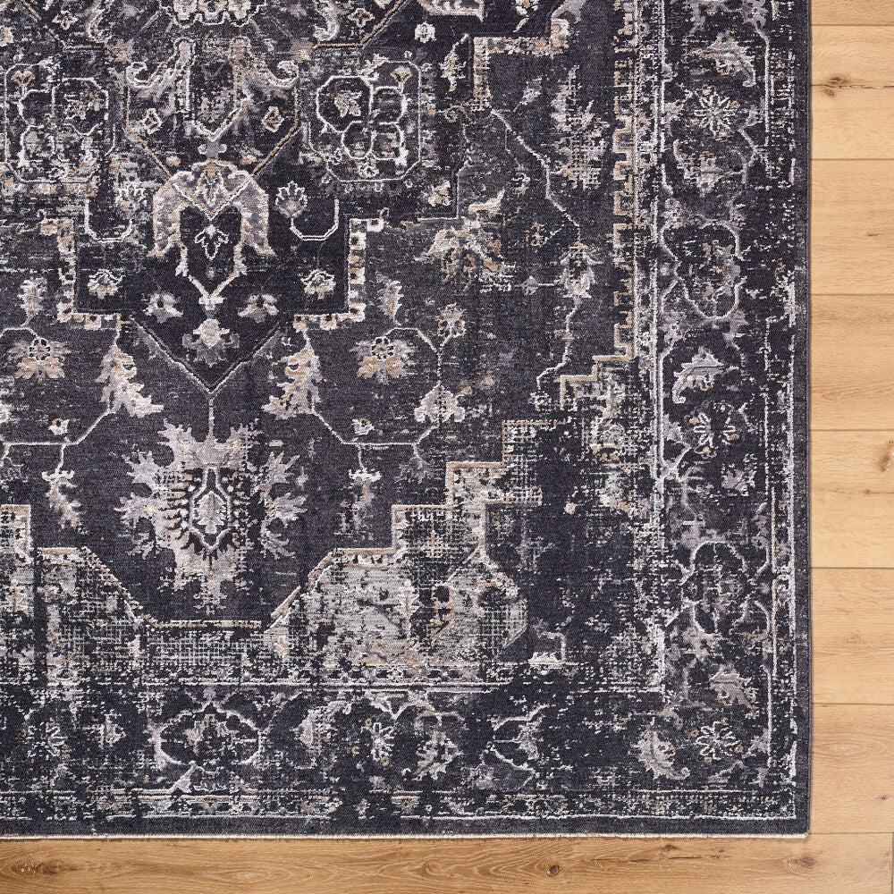 Gakko Black/Tan Machine Woven Rug GKK-2313 - overhead