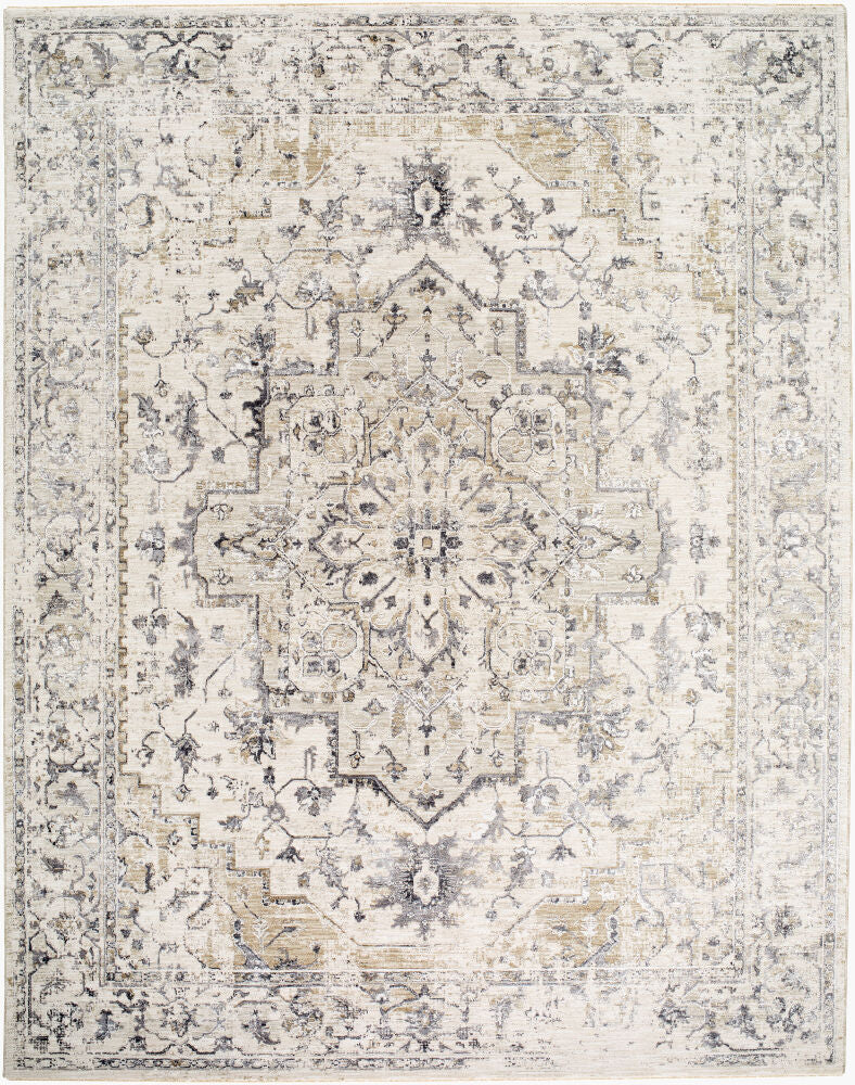 Gakko Charcoal/Tan Machine Woven Rug GKK-2314 - 2'7" x 10'