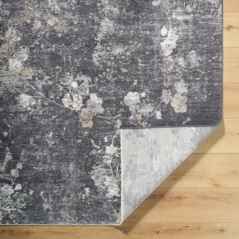 Gakko Black/Tan Machine Woven Rug GKK-2315 - fold