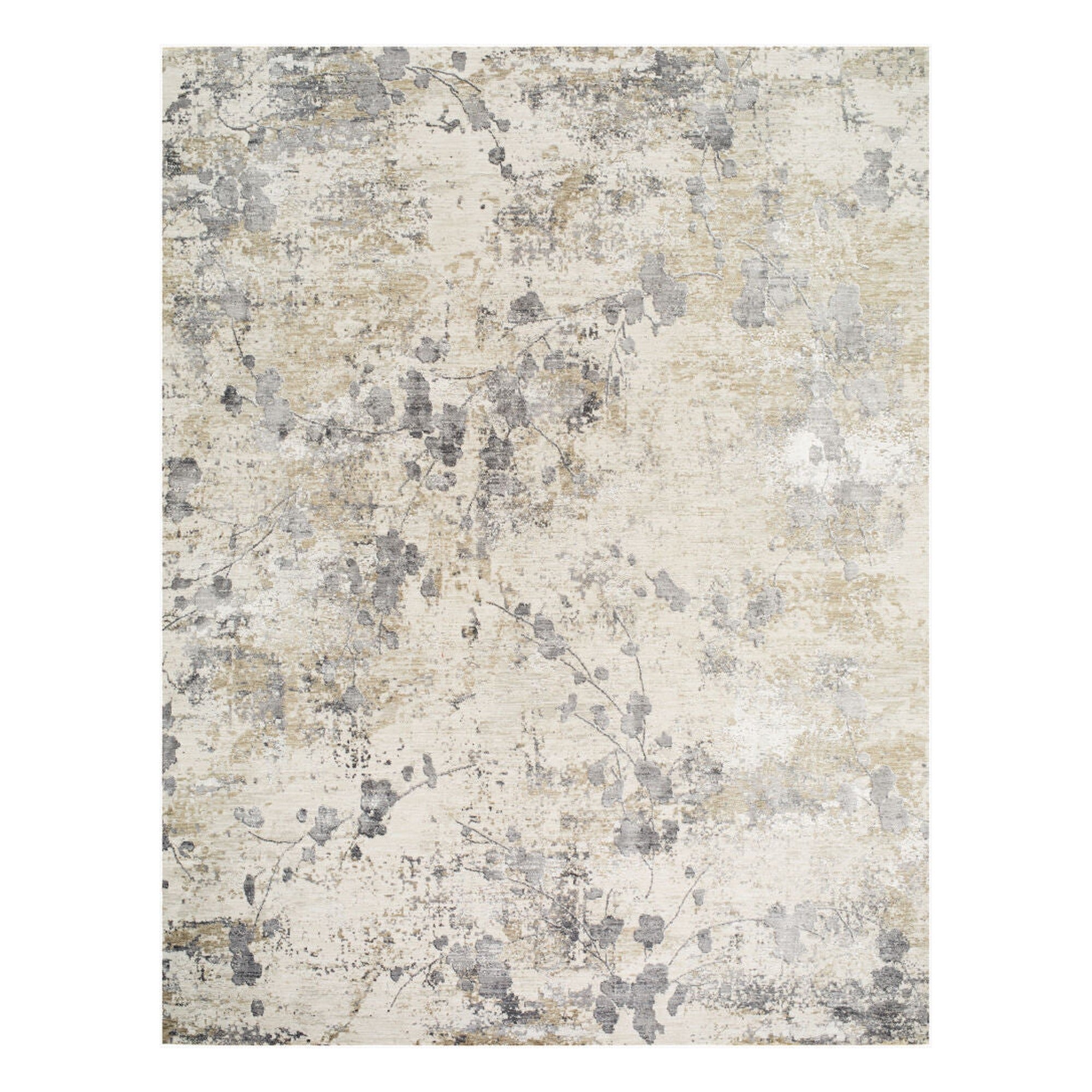 Gakko Charcoal/Tan Machine Woven Rug GKK-2316 - 2'7" x 10'