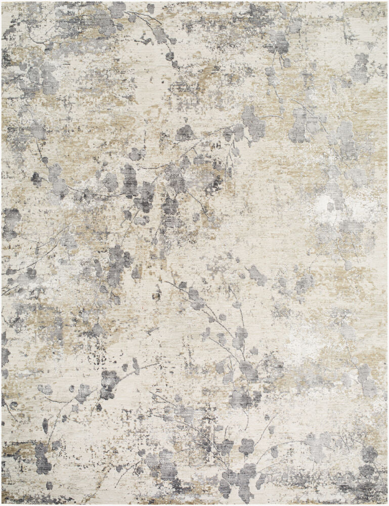 Gakko Charcoal/Tan Machine Woven Rug GKK-2316 - 2'7" x 10'