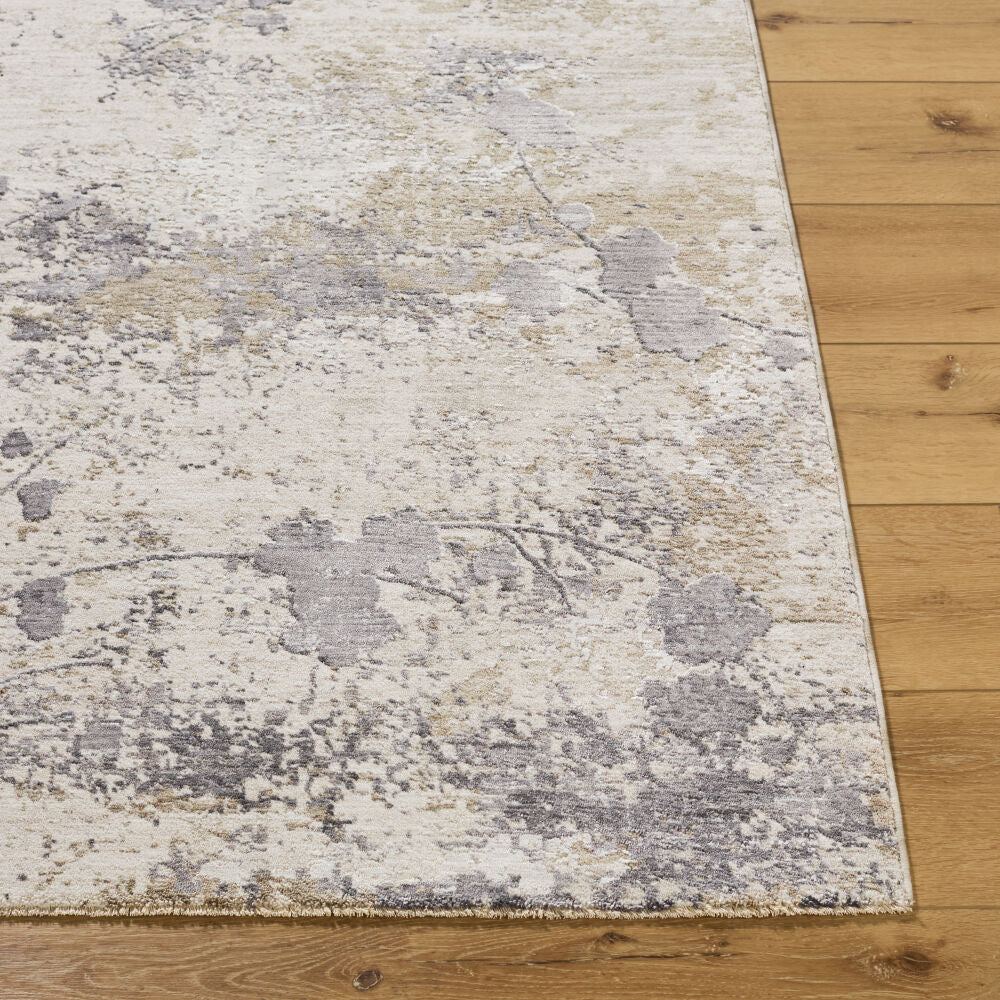 Gakko Charcoal/Tan Machine Woven Rug GKK-2316 - front