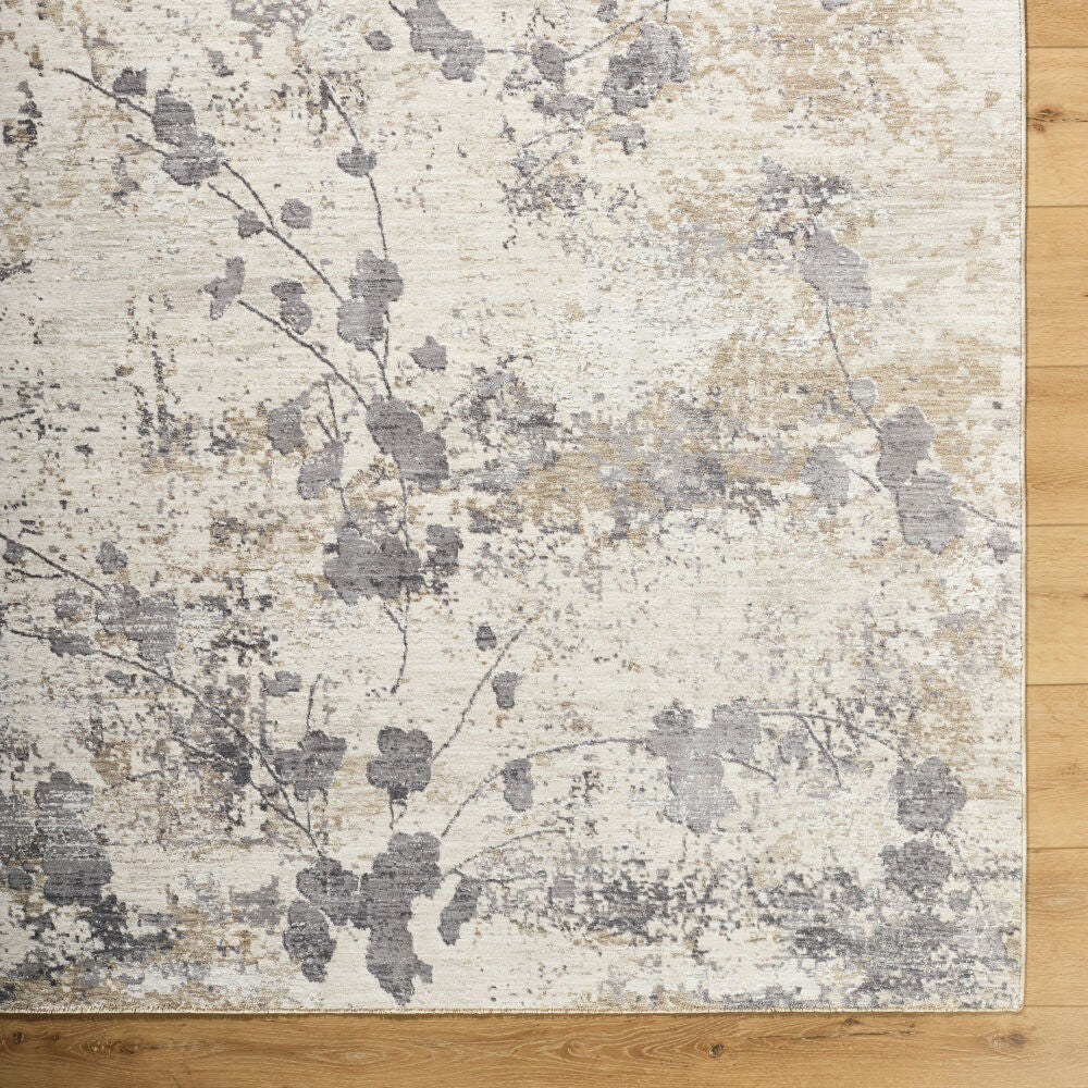 Gakko Charcoal/Tan Machine Woven Rug GKK-2316 - overhead