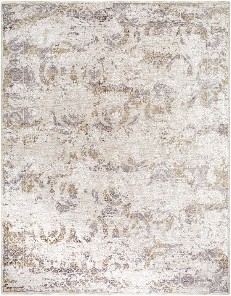 Gakko Charcoal/Tan Machine Woven Rug GKK-2317 - 2'7" x 10'