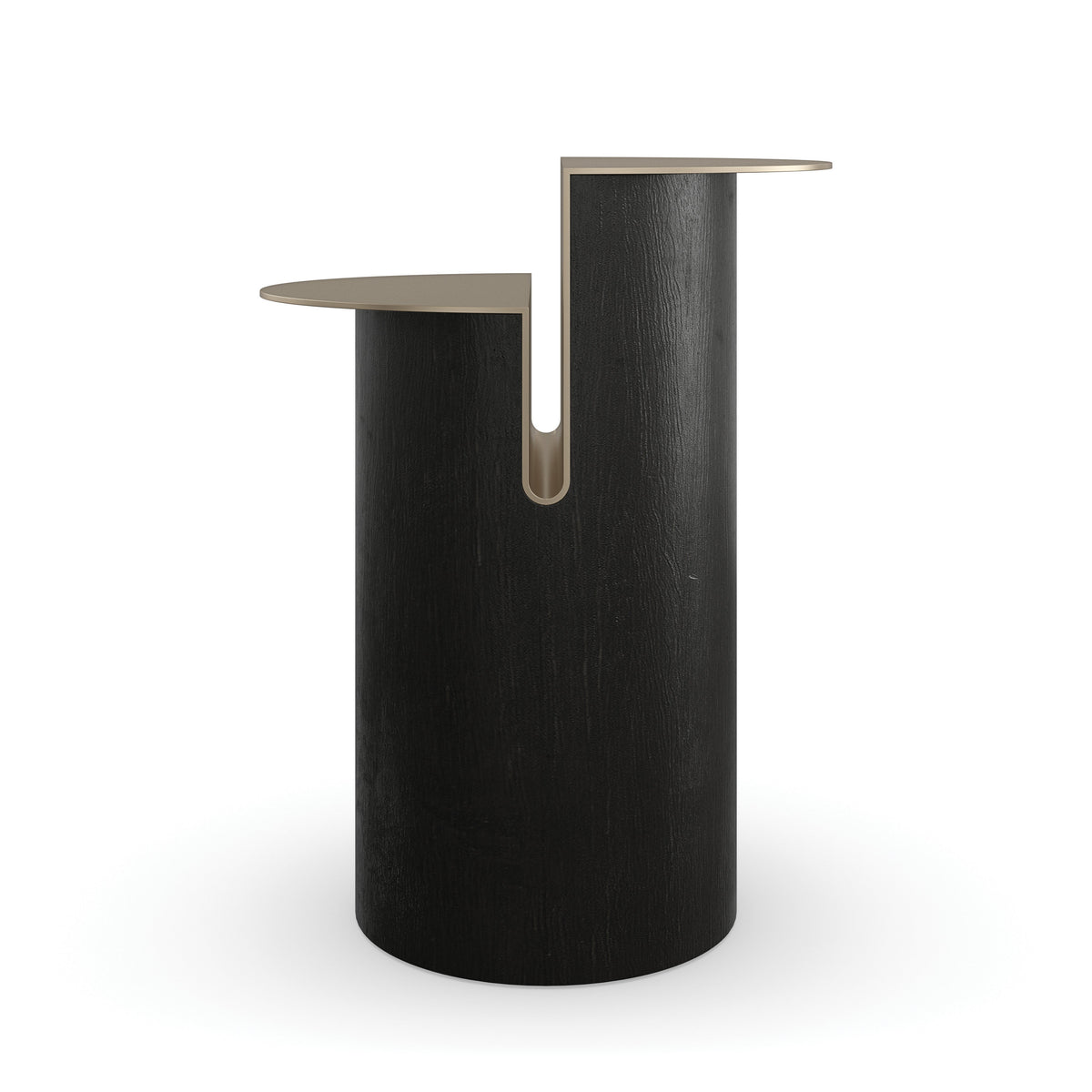 Discord Lucent Bronze Metallic End Table 14" by Caracole
