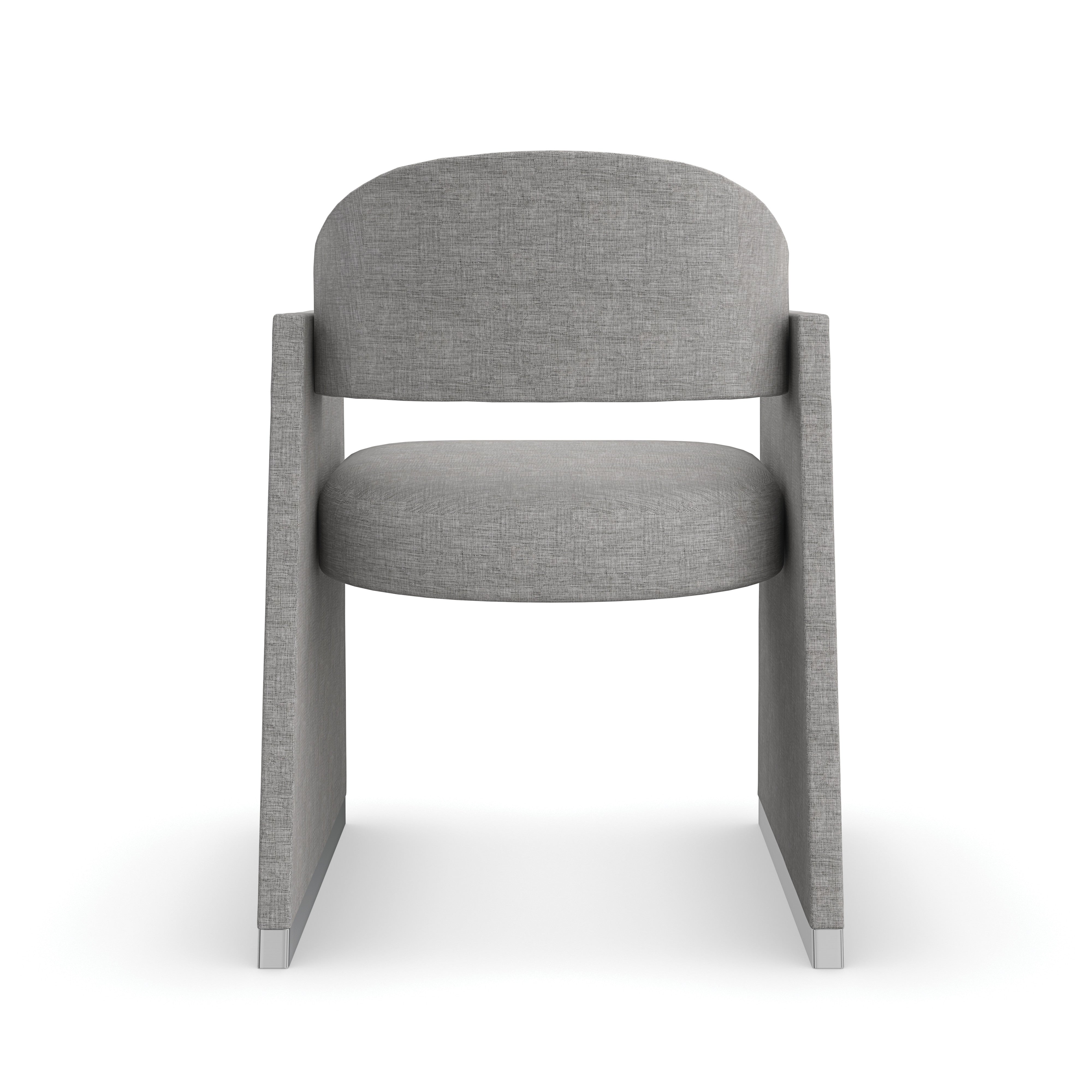 Polish Off Polished Silver Dining Chair 23" by Caracole - view 6