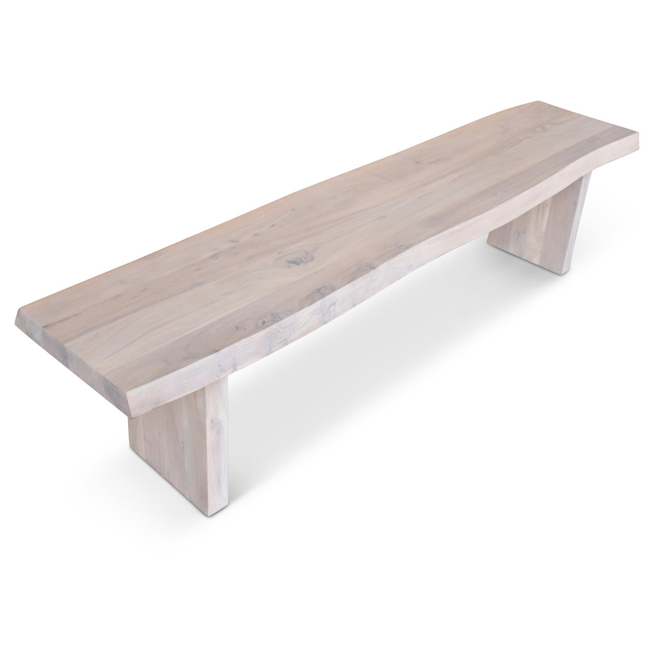 Brooks - Bench - 78" - White Wash Frame