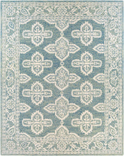 Granada Blue/Light Beige Handmade Rug - 2'6" x 10'